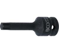 BGS 5483-M10 | Impact Bit Socket | length 75 mm | 12.5 mm (1/2") Drive | Spline (for RIBE) M10
