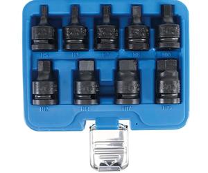 BGS 5485 | Impact Bit Socket Set | 12.5 mm (1/2") Drive | internal Hexagon 5 - 19 mm | 9 pcs.