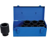 BGS 5500 | Impact Socket Set, Hexagon, deep | 25 mm (1") Drive | 27 - 50 mm | 8 pcs.