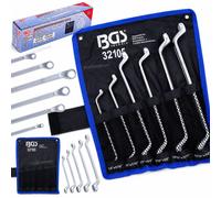 BGS 32105 | Double Ring Spanner Set | deep offset ends | Inch Sizes | 1/4" - 3/4" | 6 pcs.