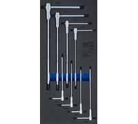 BGS 6081 | Tool Tray 1/3: Screwdriver Set with Sliding T-Handle | Internal Hexagon | 2-10 mm | 8 pcs.
