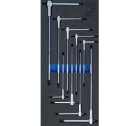 BGS 6090 | Tool Tray 1/3: Screwdriver Set with Sliding T-Handle | T-Star (for Torx) | T10 - T50 | 9 pcs.