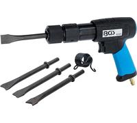BGS 6240 | Pneumatic Chisel Hammer Set | with Quick Release Chuck | 10 mm | Includes 6 pieces. Chisel set | 3500 beats/min | Working pressure max. 6.2 bar, connection 1/4 inch