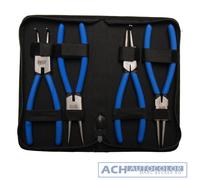 BGS 650 - Retaining Ring Pliers Set, 225 mm, 4 Pieces 0 + 45 Angled in Bag NEW