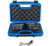 BGS 6543 | Ratchet Combination Wrench Set | short | adjustable | 8 - 19 mm | 12 pcs.