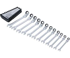 BGS 6546 | Ratchet Combination Wrench Set | adjustable | 8 - 19 mm | 12 pcs.