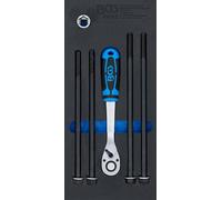 BGS 6642 | Engine Lowering Bolt Set | for Smart | 6 pcs. | Motor/chassis approx. Lower 20 cm, 4 lowering screws M12 x 1.5, reversible ratchet and hexagonal insert SW 19 mm