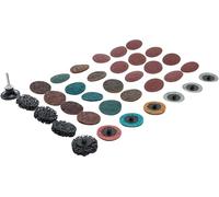 BGS 6649 | Grinding Wheels / Sanding Pad Set | Ø 50 mm | 35 pcs.