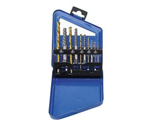 BGS 6780 | Screw Extractor and Left Cutting Drill Set | HSS | titanium nitrated | 2 - 7.5 mm | 10 pcs.