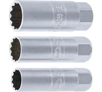 BGS 6858 | Spark Plug Socket Set 12-Point | 10 mm (3/8") Drive | 14 - 16 - 18 m