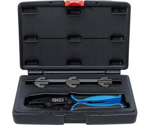 BGS 70003 | Crimping Pliers Set | with 3 Pairs of Jaws | for Solar Connectors MC3 / MC4 / Tyco