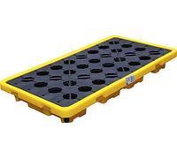 BGS 70047 | Oil Drip Pan | with open mesh flooring | for 2 x 200-l drums