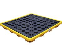 BGS 70050 | Oil Drip Pan | with open mesh flooring | for 4 x 200-l drums