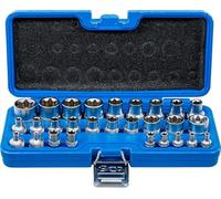BGS 70099 | Socket Set, E-Type | 6.3 mm (1/4") / 12.5 mm (1/2") Drive | E4 - E24 | 28 pcs.
