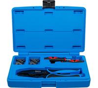 BGS 70929 | Crimping Pliers and Terminal Tool Kit | with 2 Pairs of Jaws