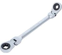BGS 71028-14X18 | Double Ratchet Ring Spanner | adjustable | with E-Type Ring Heads | E14 x E18