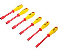 BGS 71095 | VDE Socket Screwdriver Set | Hexagon | 5.5 - 12 mm | 6 pcs.