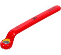 BGS 72016 | VDE Single End Ring Spanner | deep offset end | 16 mm | Output profile twelve point, chrome vanadium steel, insulated up to 1000 V, EN 60900/IEC 60900