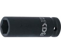 BGS 7218 | Impact Socket Hexagon, deep | 12.5 mm (1/2") Drive | 18 mm | Drive internal square 12.5 mm (1/2 inch), length 78 mm, chrome-molybdenum steel, phosphated, hand and impact wrench operation