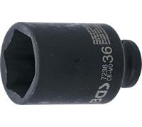 BGS 7236 | Impact Socket Hexagon, deep | 12.5 mm (1/2") Drive | 36 mm