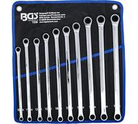 BGS 7239 | Ratchet Ring Wrench and Ring Spanner Set | Extra Long | 10-19 mm | 10 pcs.