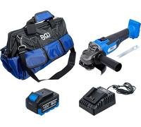 BGS 7396 - Cordless Angle Grinder Set - brushless - 18 V - with Rechargeable Battery and Quick Charger