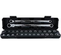 BGS 74274 | Double Ring and Swivel Head Ratchet Wrench Set | Extra Long | 27 pcs.