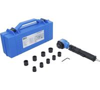 BGS 74348 | Air Impact Wrench | angled and Impact Socket Set | 12.5 mm (1/2") | 650 Nm | 10 pcs.