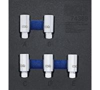 BGS 74388 | Tool Tray 1/6: Rim Lock Socket Set for Tesla | 5 pcs.