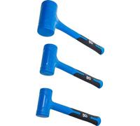 BGS 74442 | Dead Blow Hammer Set | Soft Head | Ø 47/55 / 65 mm | 450/765 / 1275 g | 3 pcs.
