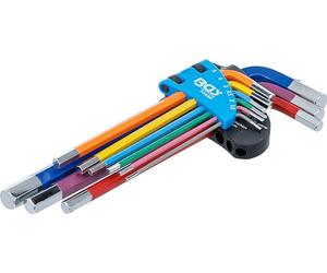BGS 74455 | L-Type Wrench Set | Multicolour | Internal Hexagon 1.5-10 mm | 9 pcs.