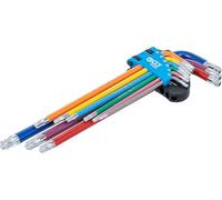 BGS 74465 | L-Type Wrench Set | Multicolour | Extra Long | T-Star tamperproof (for Torx) with Ball Head T10 - T50 | 9 pcs.