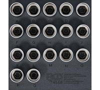 BGS 74556 | Tool Tray 1/6: Rim Lock Socket Set for Land Rover | 17 pcs.