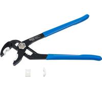 BGS 75120 | Sanitary Pliers / Connector Pliers | with Plastic Protective Jaws | 250 mm