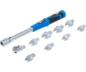BGS 7532 Torque Wrench Set for 9 x 12 mm Insertion Tools 10-50 Nm 10-Piece