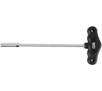 BGS 7808 | Socket with T-Handle, Hexagon | 8 mm | Length: 230 mm, chrome vanadium steel, plastic cross handle with hanging holes