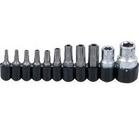 BGS 786 | Bit Set | 6,3 mm (1/4") / 10 mm (3/8") Drive | T-Star tamperproof (for Torx) | 11 pcs.