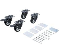 BGS 80015 | Swivel Castor Set | für System Case Roller Board | 4 pcs.