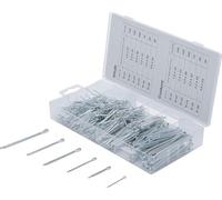 BGS 8048 | Splint Pin Assortment | Ø 1.6 - 4.0 mm | 555 pcs. | Straight design, assorted in assortment box, 6 sizes, 1.6 x 25 mm to 4.0 x 64 mm