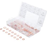 BGS 8120 | Injector Copper Ring Assortment | 150 pcs. | 15 sizes each 10 pieces | T2 copper | for common rail diesel injectors (CDI)