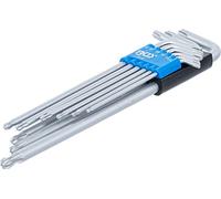 BGS 819 | L-Type Wrench Set | extra long | T-Star (for Torx) with Ball Head | T10 - T50 | 9 pcs.