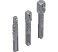 BGS 8214 | Adaptor Set | SDS - external square 6.3 mm (1/4"), 10 mm (3/8"), 12.5 mm (1/2") | 3 pcs.