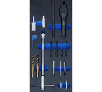 BGS 8297 | Tool Tray 1/3: Glow Plug Removal and Thread Repair Set | M8, M10 | 17 pcs.