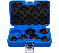 BGS 8377 | Oil Filter Wrench Set | Ø 24 - 38 mm | 7 pcs. | Drive internal square 10 mm (3/8 inch) | Pro Torque® (hexagonal) | chrome vanadium steel | phosphated