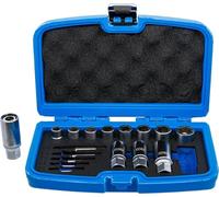 BGS 8378 | Screw and Stud Extractor Set | 17 pcs. | Extractor with left-hand thread, extraction inserts with clamping device, special inserts for hexagon socket