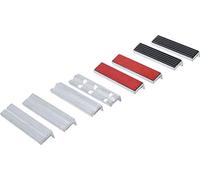 BGS 8442-1 | Bench Vice Jaw Protector Set | Aluminium | 125 mm | 8 pcs.