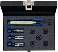 BGS 8649 | Repair Kit for Glow Plug Threads | M10 x 1.25 | For cylinder head mounting threads, with reamer, taps, mounting tools and 5 threaded sleeves
