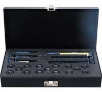 BGS 8651 | Repair Kit for Glow Plug Threads | M12 x 1.25 | For receiving threads in the cylinder head, reamer, taps, mounting tools, 15 threaded sleeves in 3 lengths