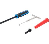 BGS 8766 | Tire Valve Inserting Tool Set | 4 pcs.