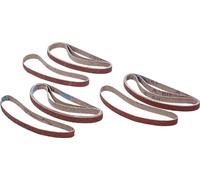 BGS 8853-1 | Grinding Belt Set | for BGS 8853 | 10 mm x 330 mm | K 60 - 80 - 120 | 12 pcs.